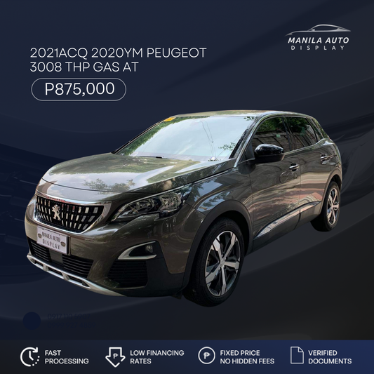 2021ACQ 2020YM PEUGEOT 3008 THP AUTOMATIC TRANSMISSION