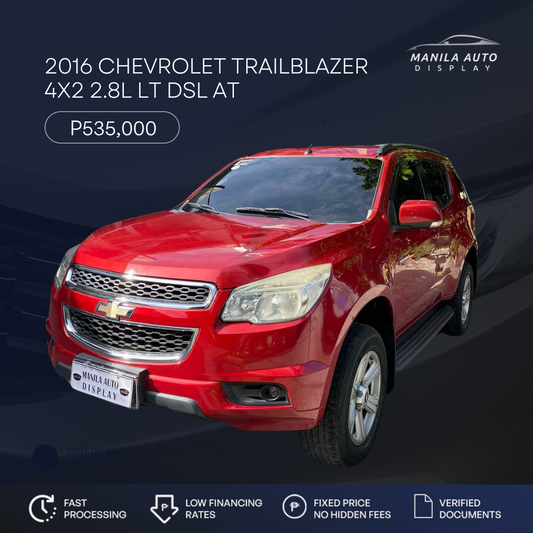 2016 CHEVROLET TRAILBLAZER 2.8L LT 4X2 DSL AUTOMATIC TRANSMISSION