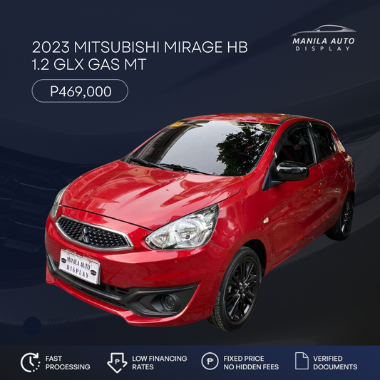 2023 MITSUBISHI MIRAGE HB HATCHBACK 1.2 GLX GAS MANUAL TRANSMISSION