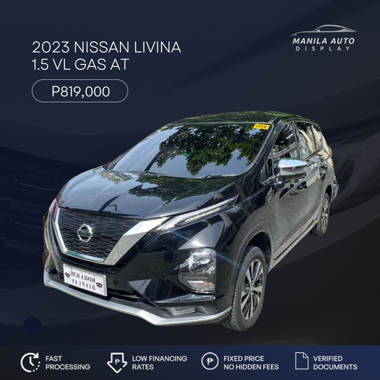 2023 NISSAN LIVINA 1.5L VL GAS AUTOMATIC TRANSMISSION