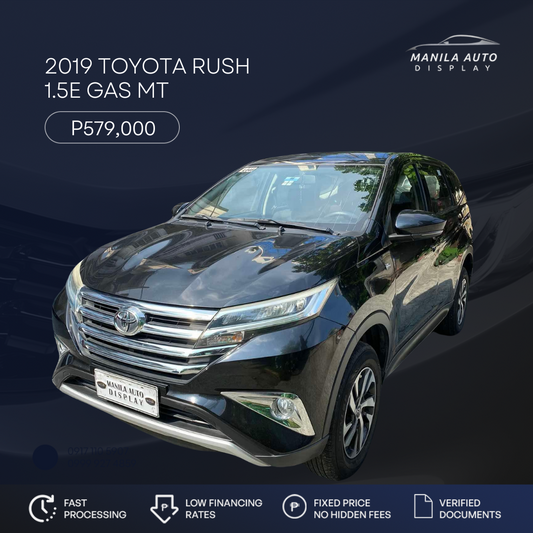 2019 TOYOTA RUSH E 1.5L GAS MANUAL TRANSMISSION