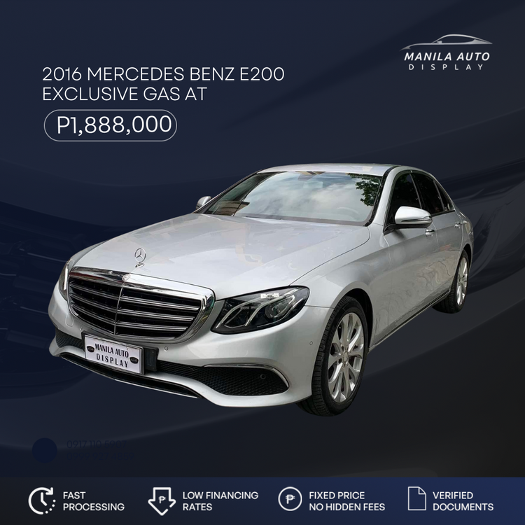 2016 MERCEDES BENZ E-CLASS E200 EXCLUSIVE GAS AUTOMATIC TRANSMISSION