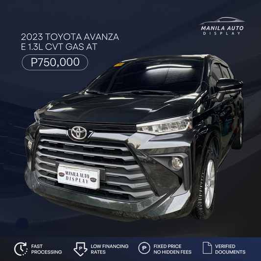 2023 TOYOTA AVANZA E 1.3 CVT GAS AUTOMATIC TRANSMISSION