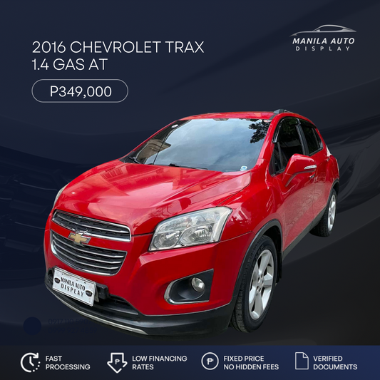 2016 CHEVROLET TRAX 1.4 GAS AUTOMATIC TRANSMISSION