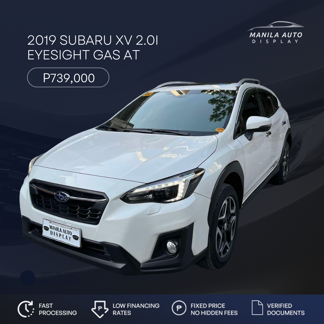2019 SUBARU XV 2.0I EYESIGHT GAS AUTOMATIC TRANSMISSION SUBARU