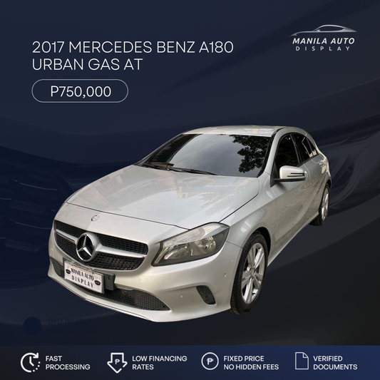 2017 MERCEDES BENZ A180 URBAN GAS AUTOMATIC TRANSMISSION