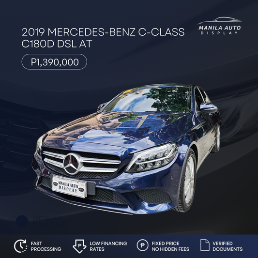 2019 MERCEDES-BENZ C-CLASS C180D	DIESEL AUTOMATIC TRANSMISSION