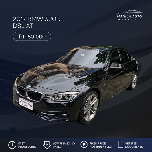 2017 BMW 320D SPORTS LINE DSL AUTOMATIC TRANSMISSION