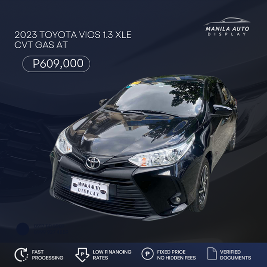 2023 TOYOTA VIOS 1.3 XLE CVT GAS AUTOMATIC TRANSMISSION