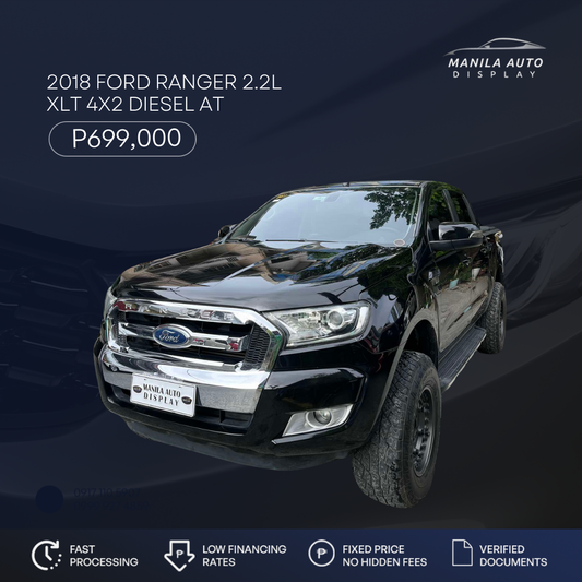 2018 FORD RANGER 2.2L XLT 4X2 DIESEL AUTOMATIC TRANSMISSION