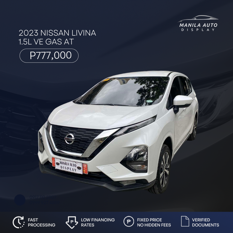 2023 NISSAN LIVINA 1.5 VE GAS AUTOMATIC TRANSMISSION