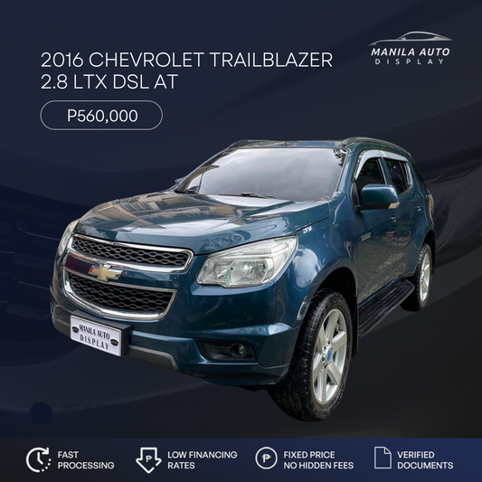 2016 CHEVROLET TRAILBLAZER 2.8 LTX DSL AUTOMATIC TRANSMISSION